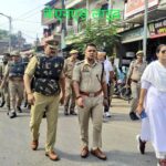 त्यौहारों के दृष्टिगत अमेठी जिलाधिकारी व पुलिस अधीक्षक द्वारा कस्बा जायस में फ्लैग मार्च कर लिया गया सुरक्षा व्यवस्था का जायजा ।