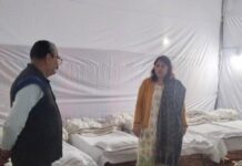 रैन बसेरों का किया निरीक्षण, आवश्यक व्यवस्थाएं सुनिश्चित कराने के निर्देश