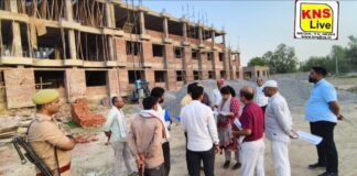 डीएम ने निर्माणाधीन मुख्यमंत्री कम्पोजिट विद्यालय एवं कस्तूरबा गांधी आवासीय बालिका विद्यालय का किया निरीक्षण