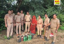 अवैध शराब के विरुद्ध आबकारी विभाग का अभियान जारी 10 लीटर कच्ची शराब बरामद, एक अभियुक्त के खिलाफ एफआईआर दर्ज