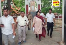 डीएम ने मुंशीगंज शहीद स्मारक के निर्माणाधीन कार्यों का किया स्थलीय निरीक्षण