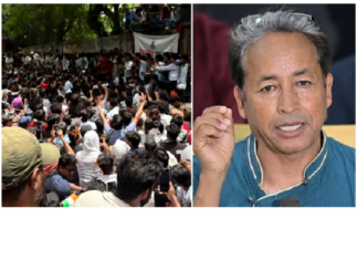 दिल्ली के जंतर मंतर पर छात्रों के समर्थन में उतरे सोशल एक्टिविस्ट सोनम वांगचुक