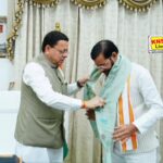 उत्तर प्रदेश के कैबिनेट मंत्री मनोज पाण्डेय ने उत्तराखंड के मुख्यमंत्री पुष्कर सिंह धामी से की आत्मीय मुलाकात, महाशिवपुराण कथा का दिया निमंत्रण