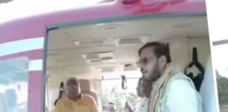 मुख्यमंत्री ने कैबिनेट बैठक के लिए भेजा हेलीकॉप्टर, डॉक्टर मनोज कुमार पांडे को लखनऊ बुलाया