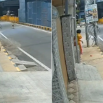 तमिलनाडु के कोयंबटूर की एक चौंकाने वाली घटना का CCTV फुटेज वायरल हो रहा