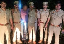 मेरठ में रेलवे रोड थाना पुलिस और सर्विलांस सेल की संयुक्त टीम ने इनामी बदमाश को मुठभेड़ के बाद