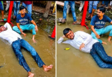 कानपुर शहर में बारिश और जलभराव की समस्या के बीच बाबूपुरवा से विरोध प्रदर्शन की ऐसी तस्वीर सामने आई