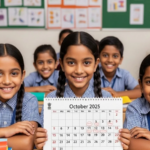 अक्टूबर का महीना स्कूल जाने वाले बच्चों के लिए त्योहार और छुट्टियों से भरा रहने वाला