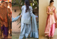 सूट के साथ शरारा, गरारा और प्लाजो का फैशन आउट हो चुका है, अब फरशी सलवार का नया ट्रेंड छाया हुआ है