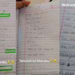 सोशल मीडिया पर एक स्कूल के बच्चे की नोटबुक का वीडियो वायरल हो रहा है। जिसमें बच्चे ने दिलजले आशिकों वाली करारी शायरियां लिख रही