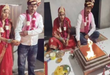 रामपुर की रहने वाली महताब नामक मुस्लिम युवती ने हिंदू धर्म अपनाकर अपने प्रेमी जागेश पुरी से शादी कर ली
